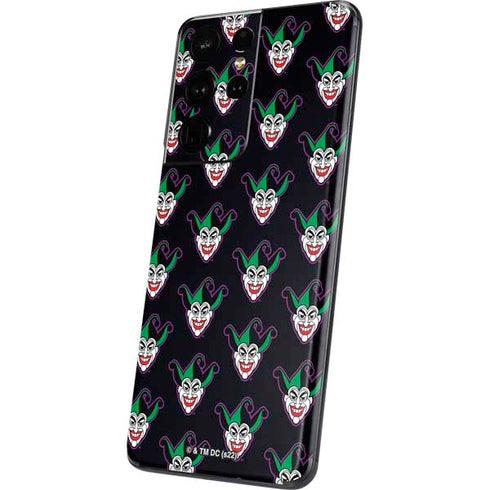 DC Comics The Joker Logo Pattern Galaxy S21 Ultra 5G Skin